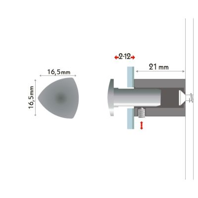 Fisso Three Steel Look